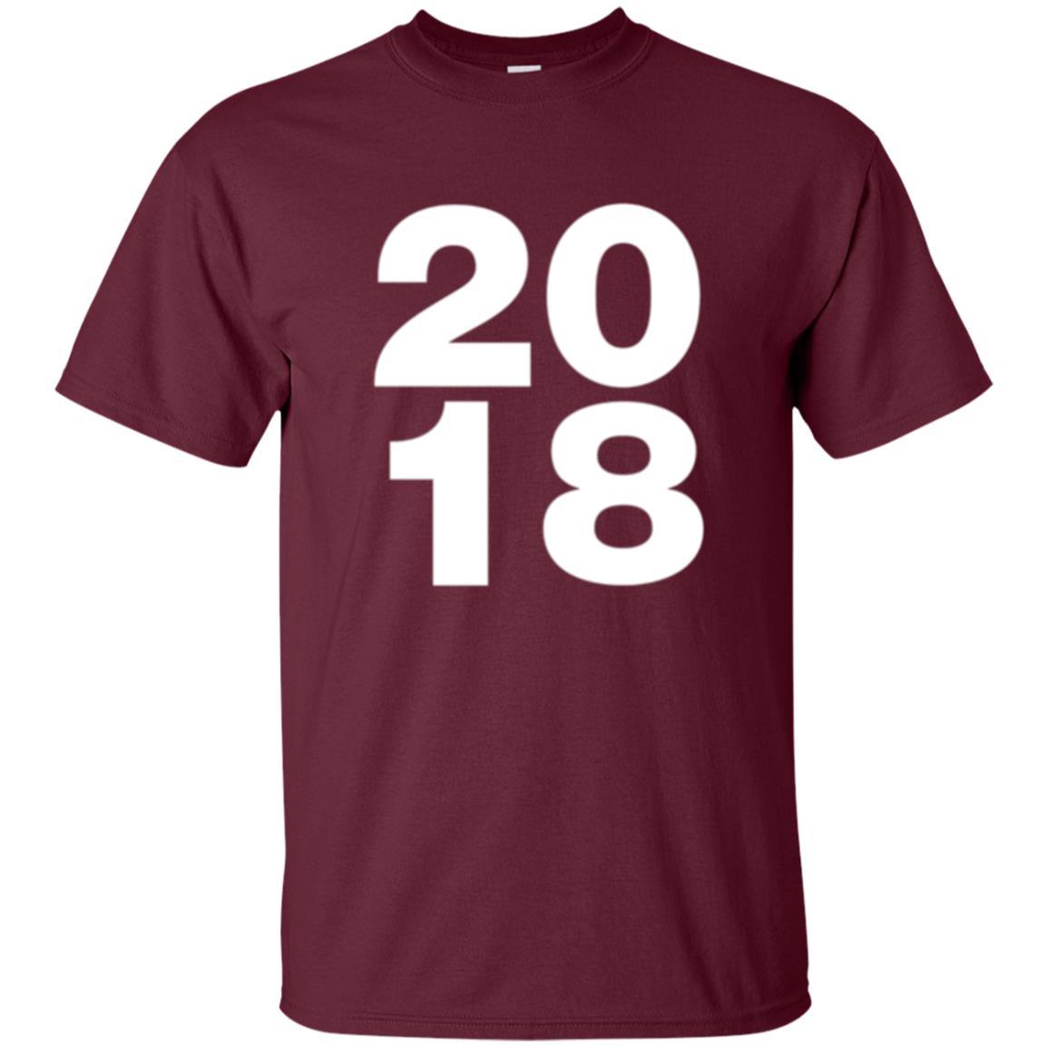 Happy New Year T-shirt 2018 New Year Party T-shirt Maroon