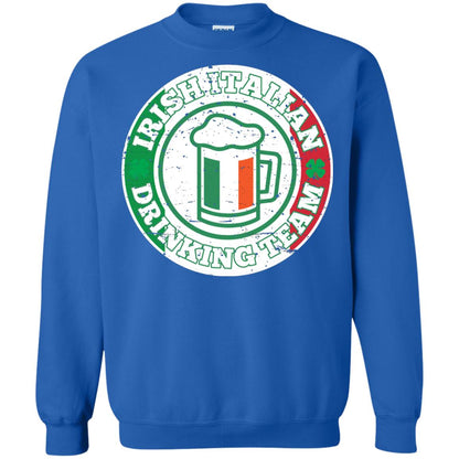 Irish Italian Drinking Team Italy Flag St Patrick_s Day T-shirt Royal