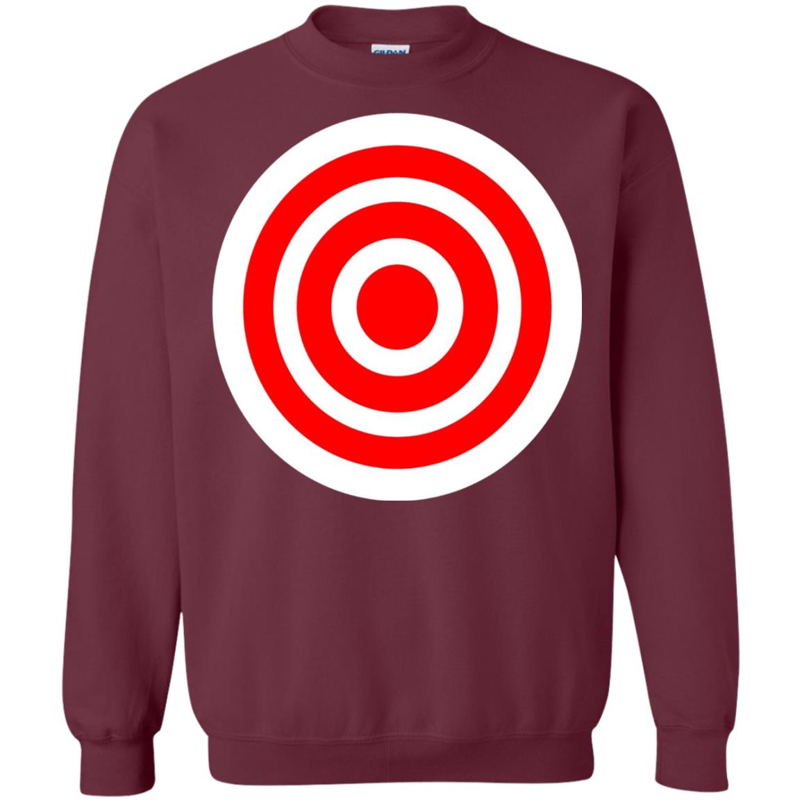 Funny Practice Bulls Eye Board Game Target T-shirt Maroon