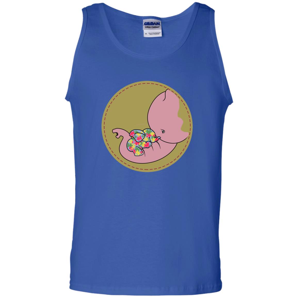 Elephant Mom And Baby Autism Awareness Shirt Royal
