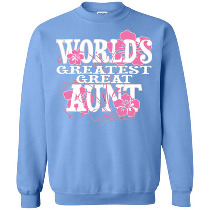 Aunt T-shirt World_s Greatest Great Aunt Carolina Blue