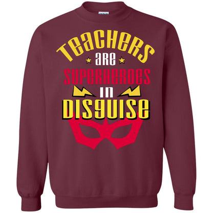 Teachers Are Superheroes In Disguise Movie Fan T-shirt Maroon
