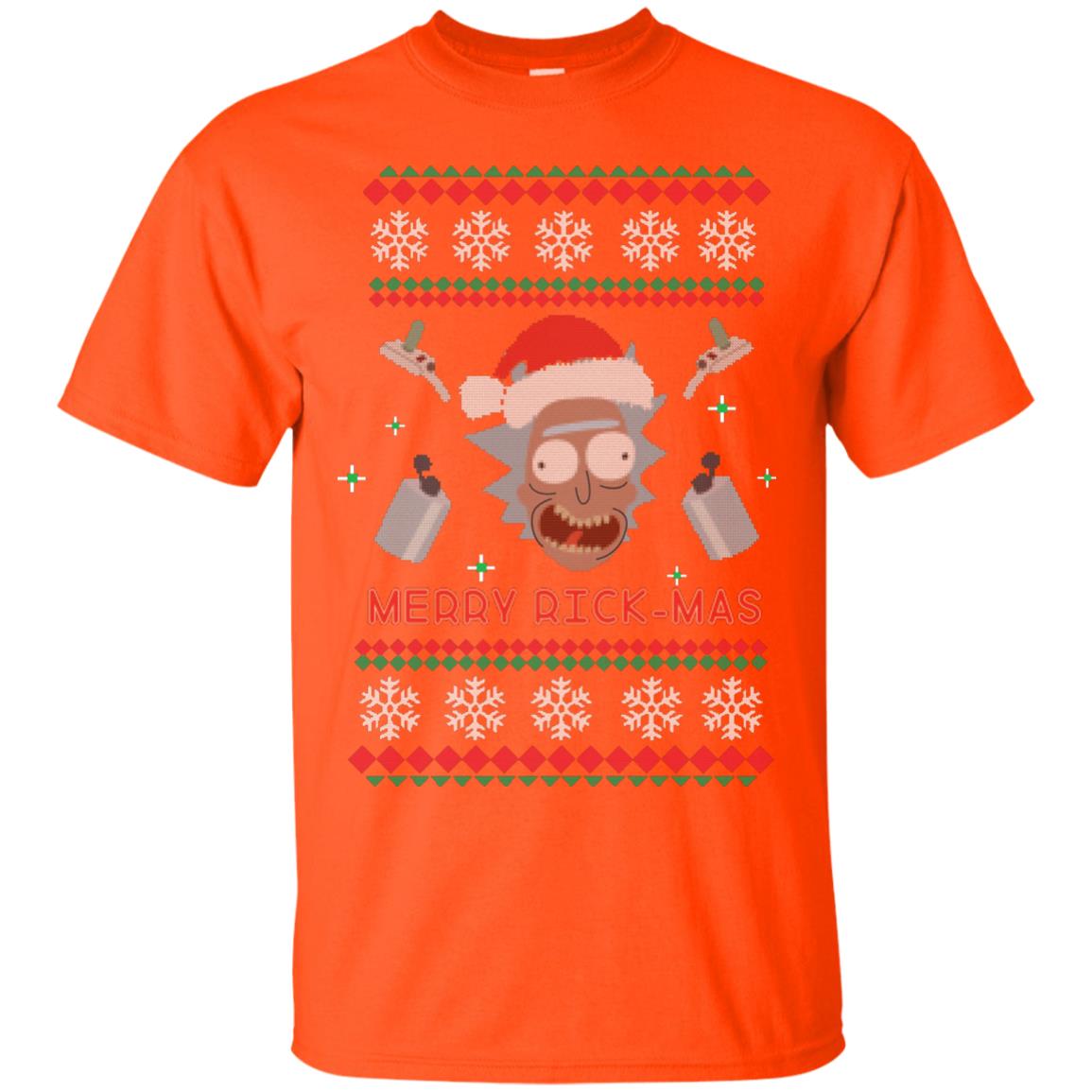 Mery Rick-mas Shirt Orange