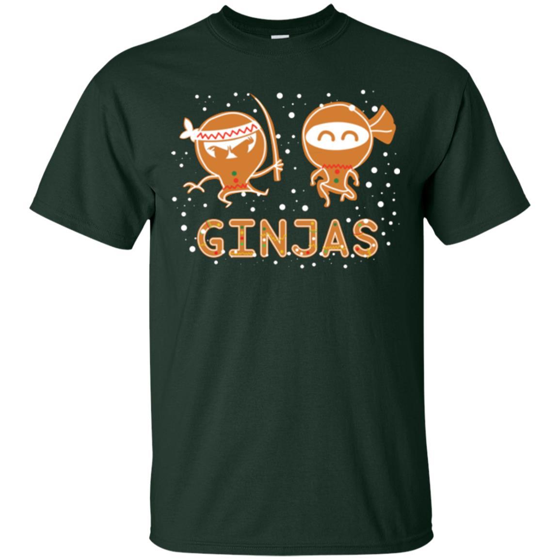 Christmas T-shirt Ginjas Forest Green