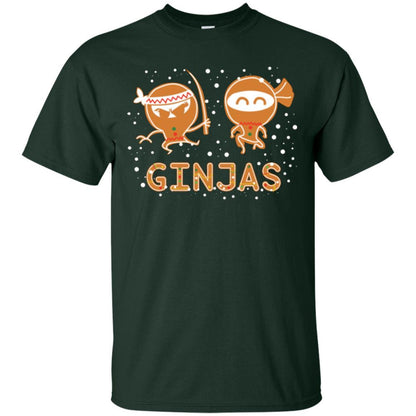Christmas T-shirt Ginjas Forest Green