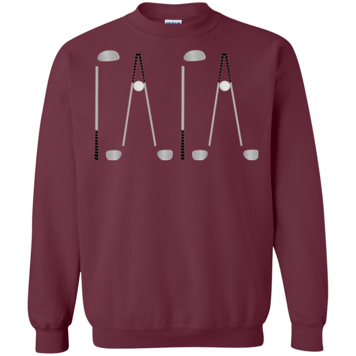 Golf Lovers T-shirt Papa Maroon