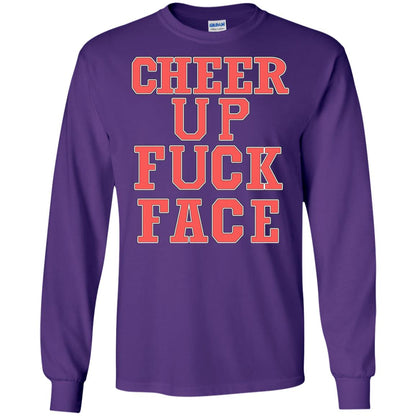 Cheer Up Face Shirt Purple