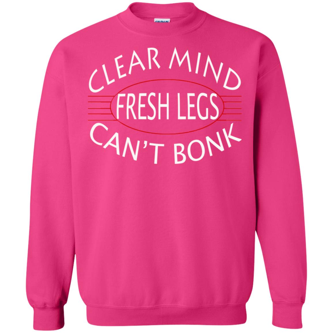 Clear Mind Fresh Legs Can't Bonk Marathon Running Shirt Heliconia