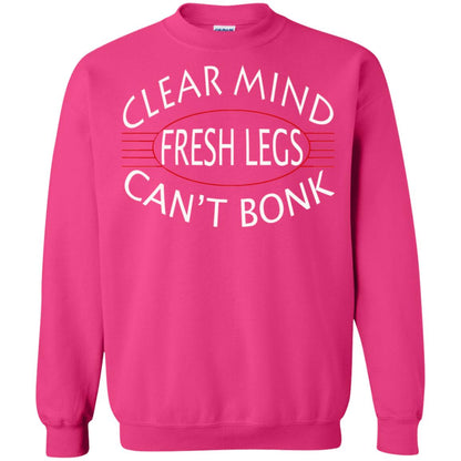 Clear Mind Fresh Legs Can't Bonk Marathon Running Shirt Heliconia