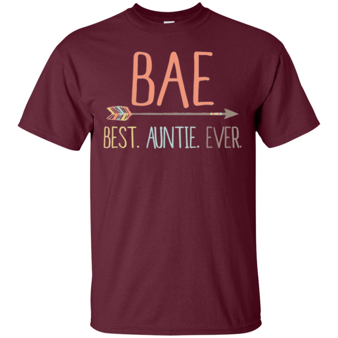 Bae T-shirt Best Auntie Ever Maroon
