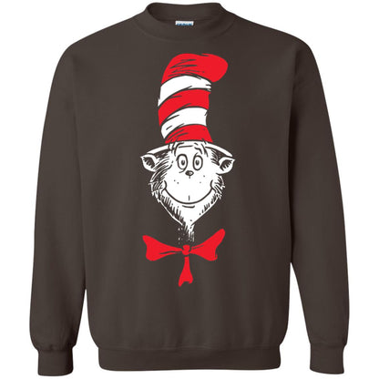 Dr. Seuss The Cat In The Hat Face T-shirt Dark Chocolate