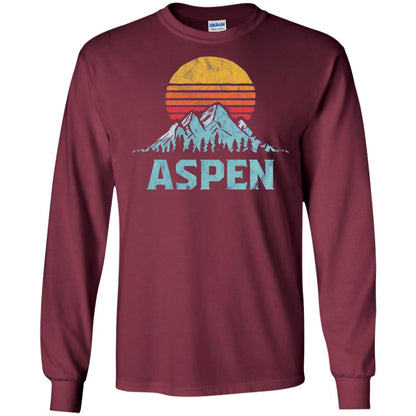 Aspen Mountain T-shirt Maroon