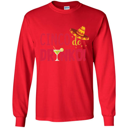 Cinco De Drinko Cinco Mayo 2018 Drinking T-shirt Red