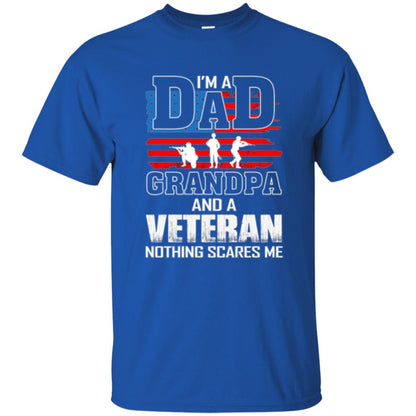 Veteran T-shirt I Am A Dad Grandpa And A Veteran Royal