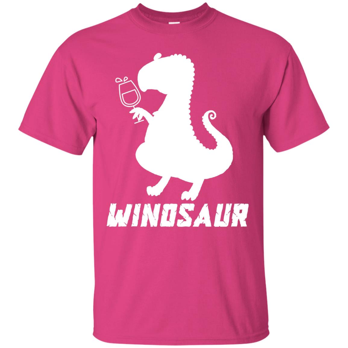 Drinking Party T-shirt Winosaur Wine Dinosaur Heliconia