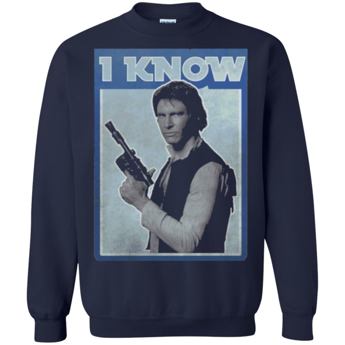 Film T-shirt Han Solo Iconic Unscripted I Know Graphic Navy