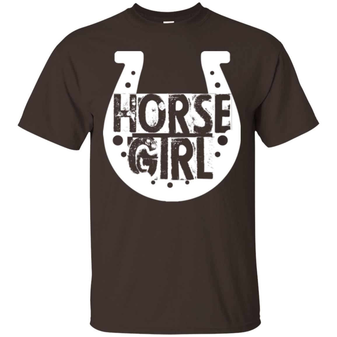 Horse Girl T-shirt I Love My Horses Racing Dark Chocolate