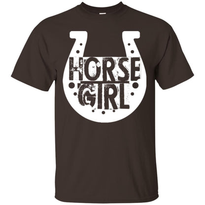 Horse Girl T-shirt I Love My Horses Racing Dark Chocolate