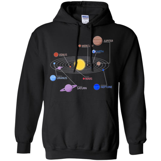 Solar System T-shirt Black