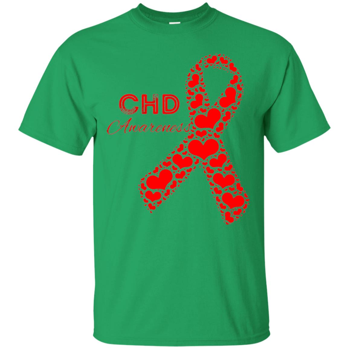 Chd Congenital Heart Defect Awareness T-shirt National Wear Red Irish Green