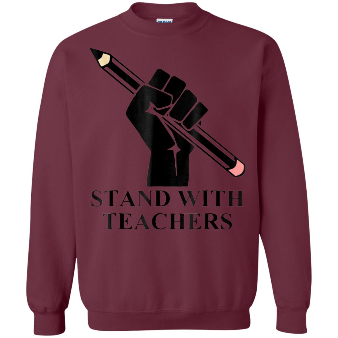 Colorado Teachers Stand With Teachers Educator Strike Shirt Maroon