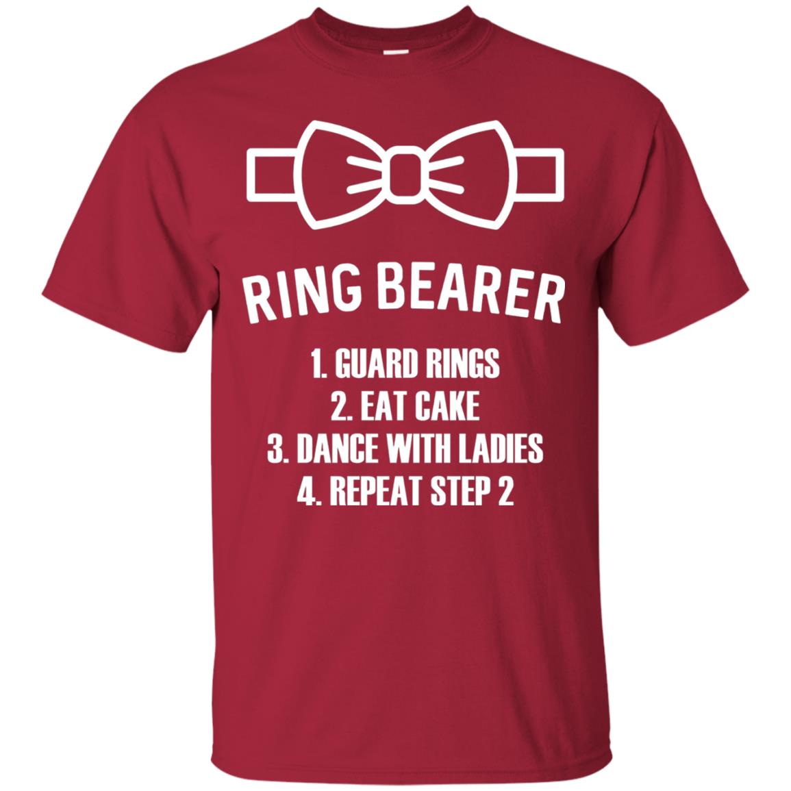 Kids Ring Bearer T-shirt Boys Wedding Shirt Cardinal