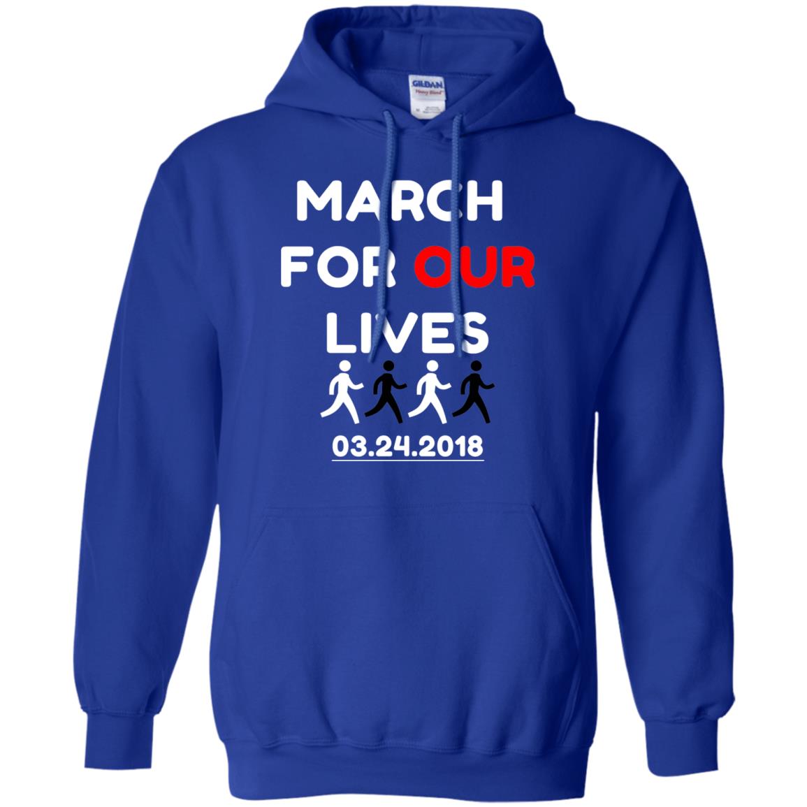 March For Our Lives Gun Control T-shirt Royal