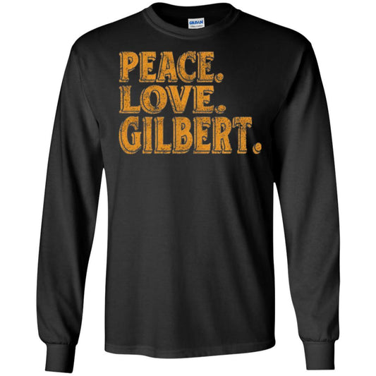 Peaceful T-shirt Peace Love Gilbert Black