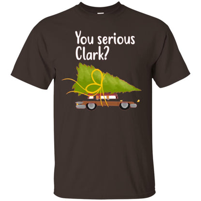 Christmas T-shirt You Serious Clark Dark Chocolate