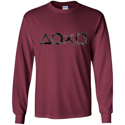 Gamer T-shirt Playstation Ink Wash 2 Maroon