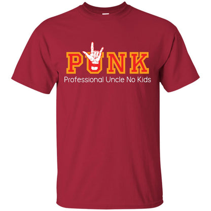 Uncle T-shirt Punk Professional Uncle No Kids Cardinal