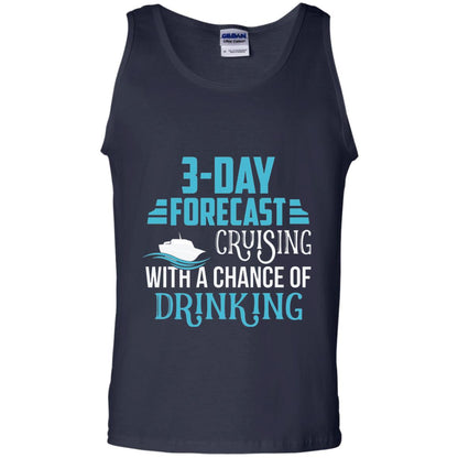 Funny Cruise T-shirt Forecast Cruising With A Chance Navy