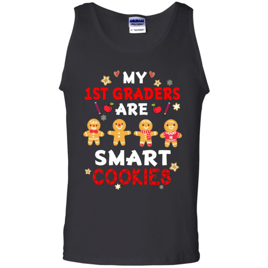 My 1st Graders Are Smart Cookies X-mas Gift Shirt For First Gradeteachers Black