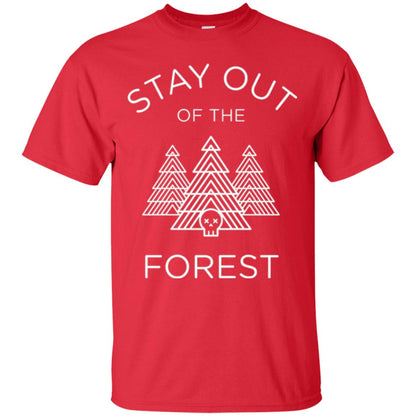 Murderino T-shirt -stay Out Of The Forest Red