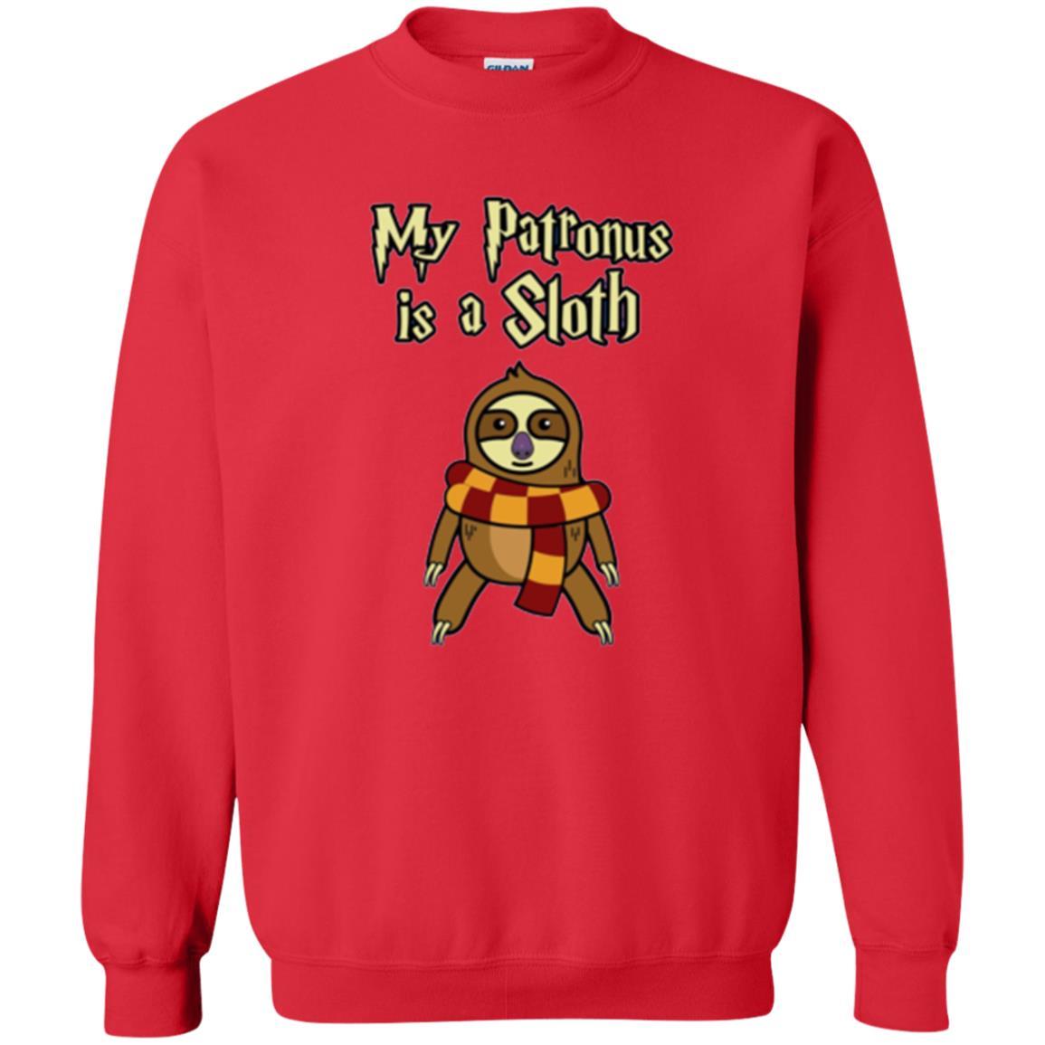 Christmas T-shirt My Patronus Is A Sloth T-shirt Red