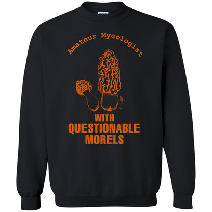 Amateur Mycologist With Questtionable Morels Shirt Black