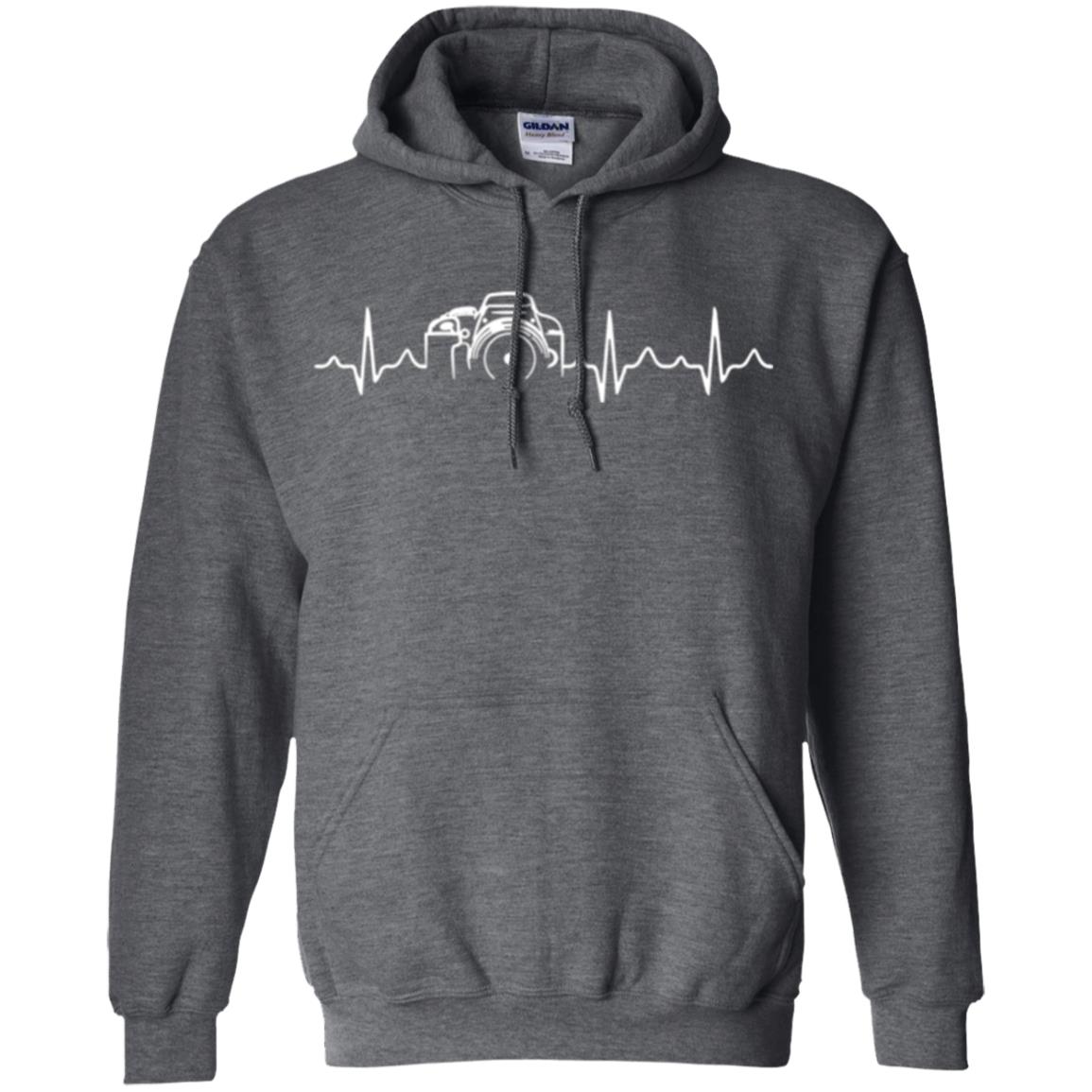 Photographer T Shirt Heartbeat Photography Dark Heather