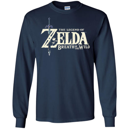 Game T-shirt Nintendo Zelda Breath Of The Wild Navy