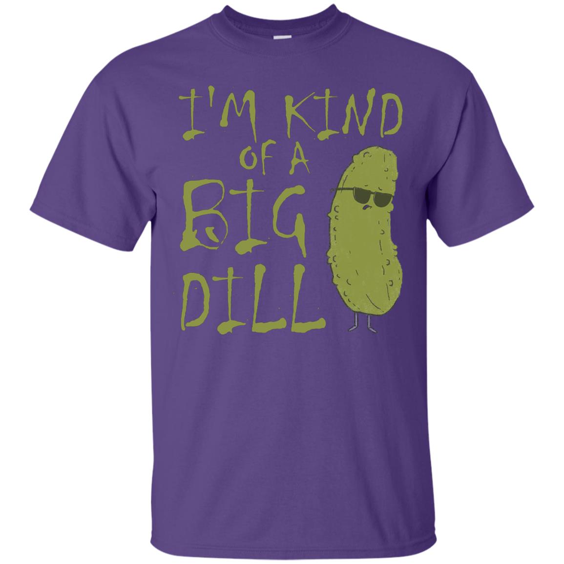 I_m Kind Of A Big Dill Cool Pickle T-shirt Purple