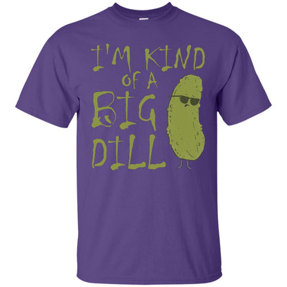 I_m Kind Of A Big Dill Cool Pickle T-shirt Purple