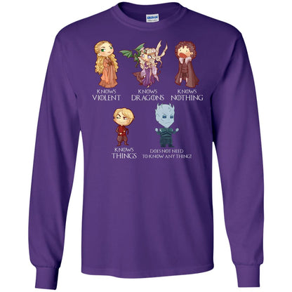 Know Something Game Of Thrones Fan T-shirt Purple