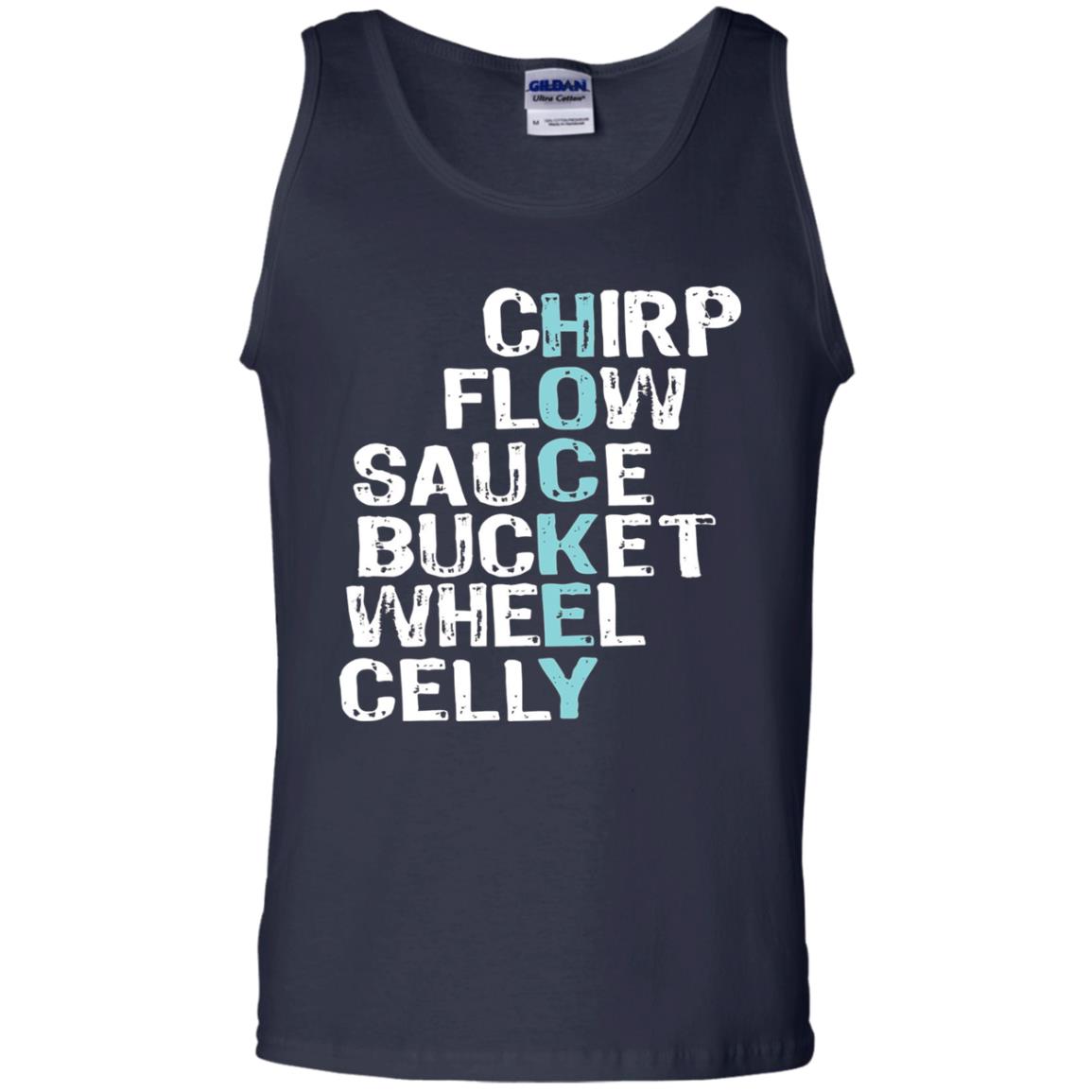 Eat Sleep Hockey Flow Celly Sauce Bucket Flow Wheel Shirt Navy