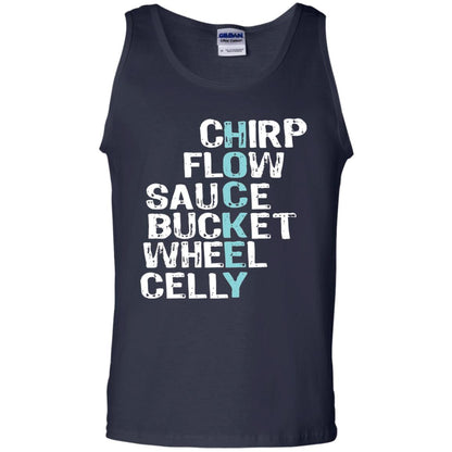 Eat Sleep Hockey Flow Celly Sauce Bucket Flow Wheel Shirt Navy