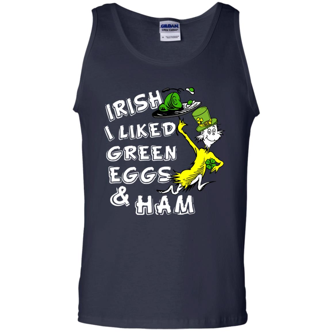 Irish I Liked Green Eggs And Ham T-shirt Navy