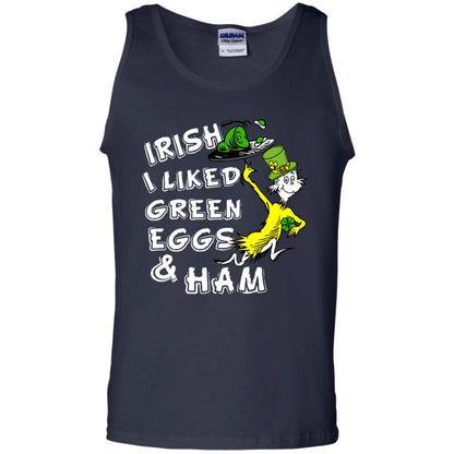 Irish I Liked Green Eggs And Ham T-shirt Navy
