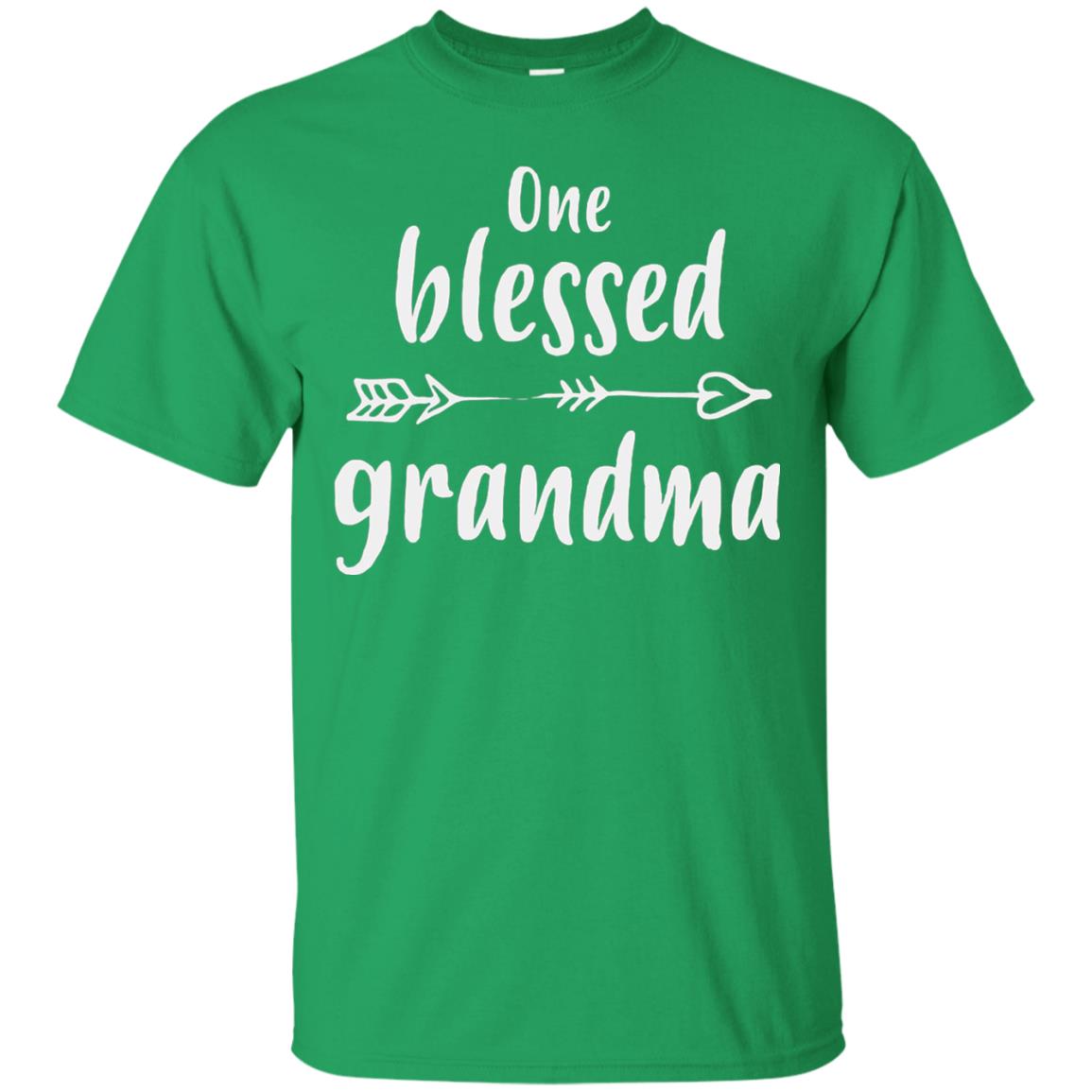 One Blessed Grandma Mothers Day Nana T-shirt Irish Green