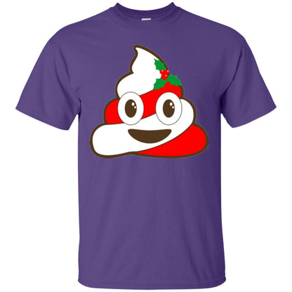 Christmas T-shirt Funny Poop Emojis Purple