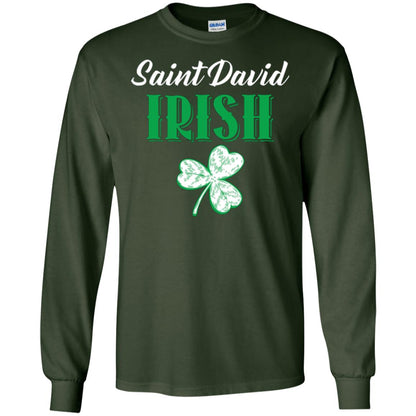 Saint Patrick's Day T-shirt Saint David Irish Forest Green
