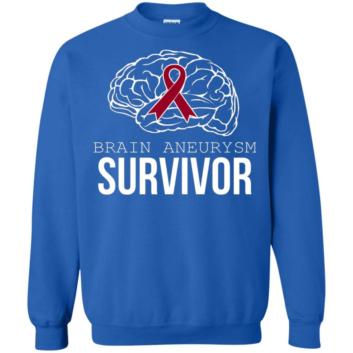Brain Aneurysm Survivor T-shirt Royal