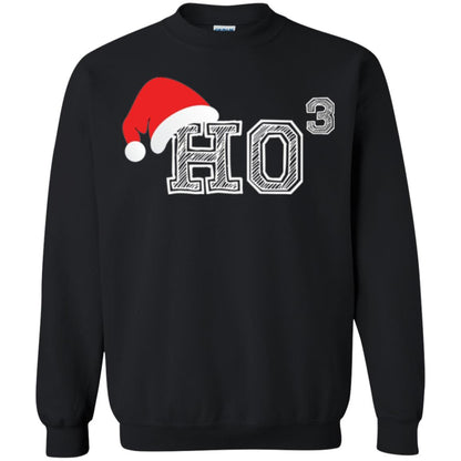 Christmas T Shirt Ho Ho Ho X 3 Third Power Black